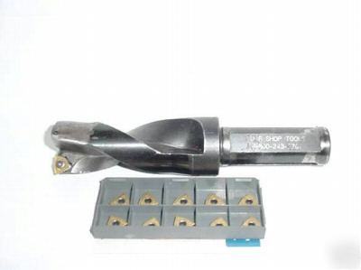 1-7/16 tridex cnc tool,lathe,mill, w/ 10 iscar inserts