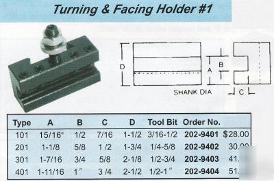 #1 turning & facing tool holder 14
