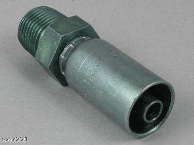 (10) mp-04-06 male pipe hydraulic hose ends/fittings