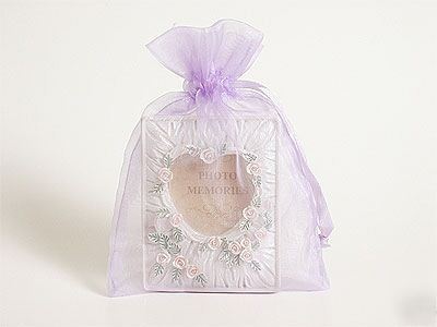 20 pcs 3X4 lavender organza fabric bags