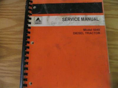 Agco allis chalmers 5040 diesel tractor service manual