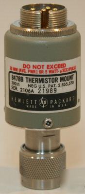 Agilent/hp 8478B coaxial thermistor mount 10 mhz-18 ghz