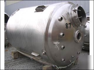 1500 gal northland stainless reactor, 316L s/s, - 25905
