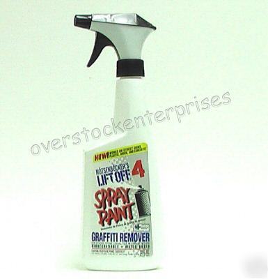 3 spray bottle of lift off spray paint graffiti remover