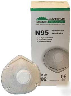 (40) N95 dust masks particulate respirators w/valve