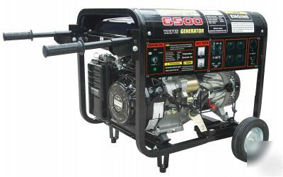 6210 - 6500 watt 13 hp portable electric generator