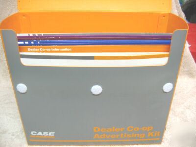 Case dealer co-op advertising kit construction equip.