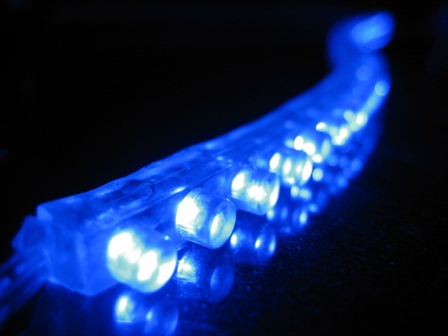 F s/h 1200MM flexible led soft strip w/120PCS blue leds