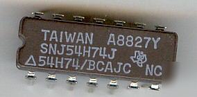 Integrated circuit ic SNJ54H74J texas instrument