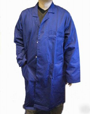 Navy lab work warehouse medical doctor coat - xl