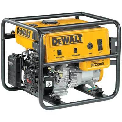 New dewalt 2900 watt 5.5HP gas powered generator DG2900