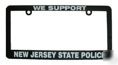 New jersey state police license plate frame