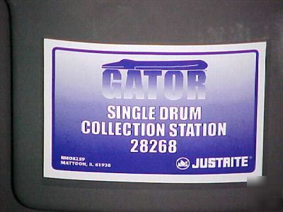 New justrite gator 55-gallon drum spill station 28268