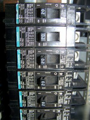 New siemens BQD120 1POLE 20AMP 277V circuit breaker 
