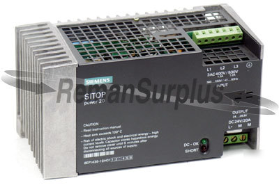 Siemens 6EP1436-1SH01 power supply 3-phase 500V 24V/20A