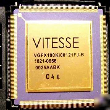 Vitesse VGFX100KI00121FJ-b mil-spec cpu gold qfp rare 