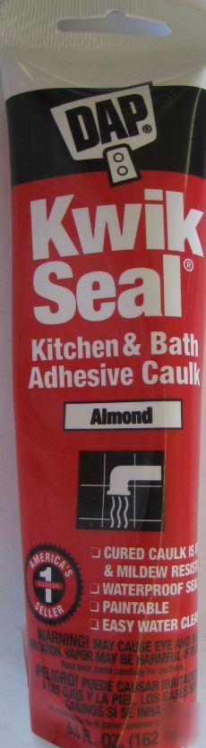 Kwik seal kitchen bath adhesive caulk almond-dap 44582
