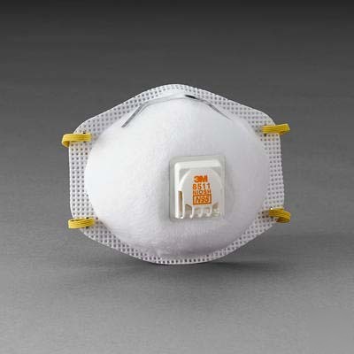 3M 7185/8511/8211 N95 (10 safety respirator face masks)