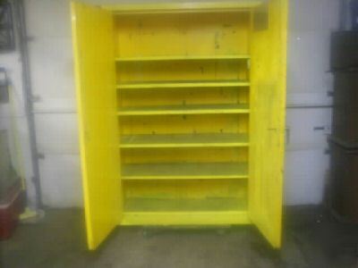 Flammable chemical storage cabinet