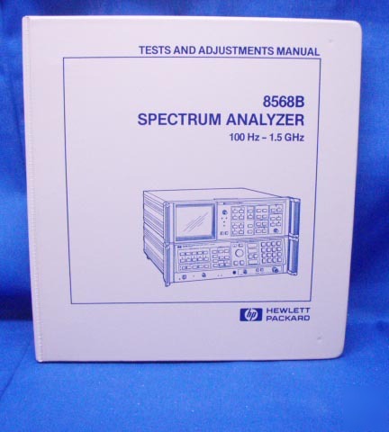 Hp 8568B spectrum analyzer tests & adjustments manual