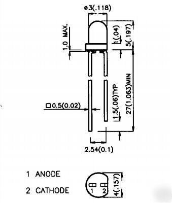 L-34F3C ir led infra red infa emitter emiter diode sour
