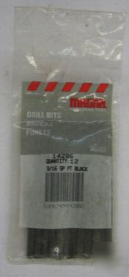 Magna 14286 high speed drill bit 3/16 inch (pack of 12)