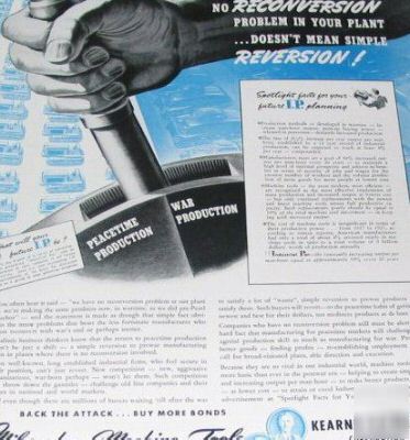 Milwaukee machine tools kearney & trecker -5 1944 ads