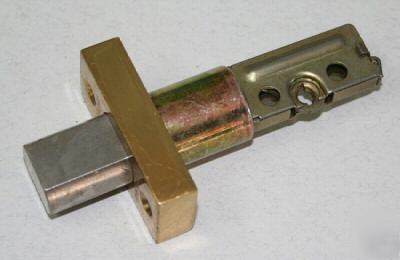 Schlage B400 series 2 3/8 bright brass deadbolt latch