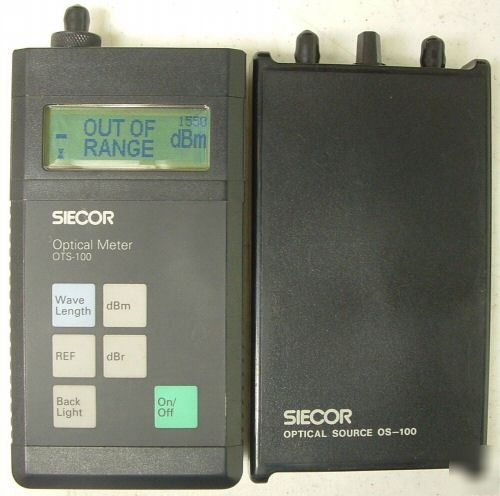 Siecor ots-100 os-100 sm mm fiber optic cable test set