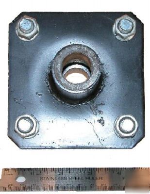 Replacement rotary cutter fabricated tail-wheel hub