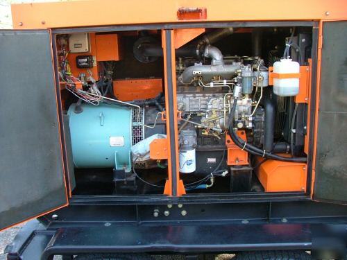 2000 multiquip 37 kw generator isuzu diesel trailer