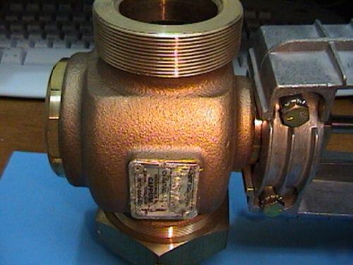 Air pneumatic operated 3-way hot water heating valve 