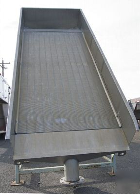 Dewatering screen for manure/stainless steel good cond.