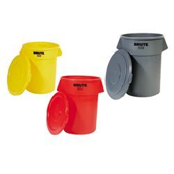 32 gallon size brute round container-rcp 2632 red