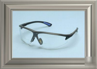 Elvex RX300 bifocal safety glasses, +1.0 diopter, 3 prs