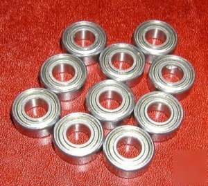 Lot of 10 radial ball bearings 4X8 shielded 4X8X2 vxb