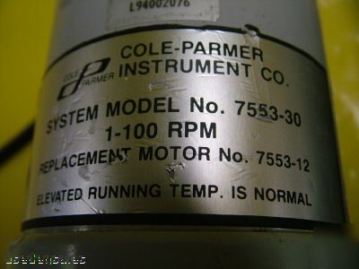 Masterflex slurry pump motors 7553-30, D1632-3