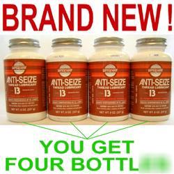 New 4 antiseize thread lubricant 8 oz. bottles,type 13