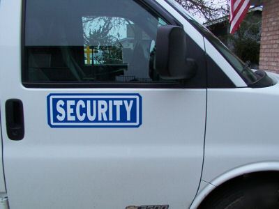 Security blue reflective door magnets 1 pair, 