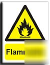 Flammable sign-adh.vinyl-300X400MM(wa-054-am)