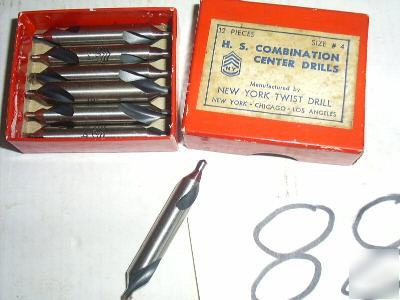 H s combination center drills size #4 tool