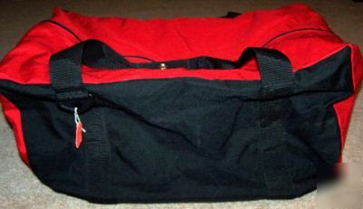 Large firefighter gear bag * red * 