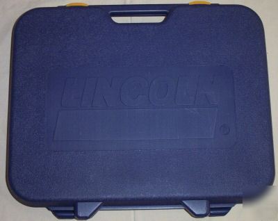 Lincoln power luber grease gun series b case & manual