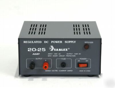 Samlex RPS1220 ac-dc linear power supplies 20-25 amp 