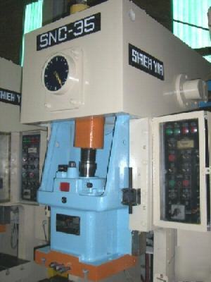 Seyi (shieh yih) gap frame press, 35 ton, 3 hp (19974)