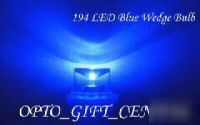10PCS 194/168 led blue inverted leds sidelight bulb f/s