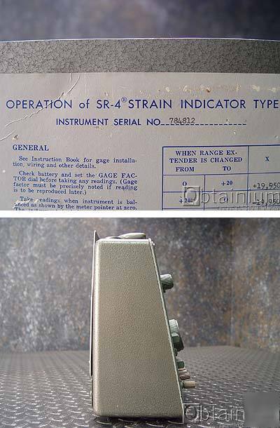 Foxboro sr-4 strain indicator type n 