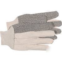 Glove 8OZ cotton pvc dotted 4011