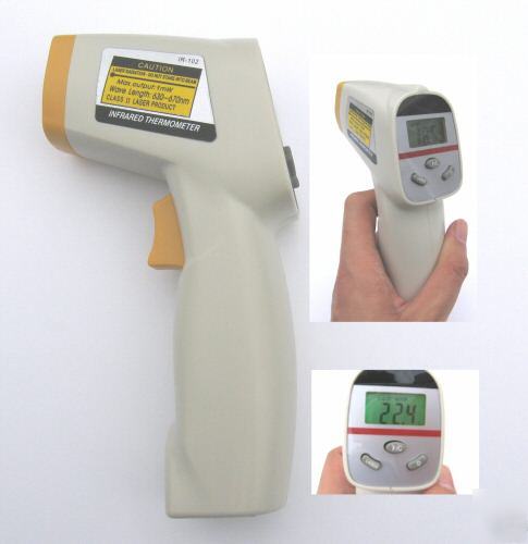 Gun-shape non-contact infrared thermometer laser-point