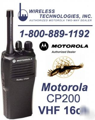 Motorola CP200 vhf 16 ch radio radius two way cp 200